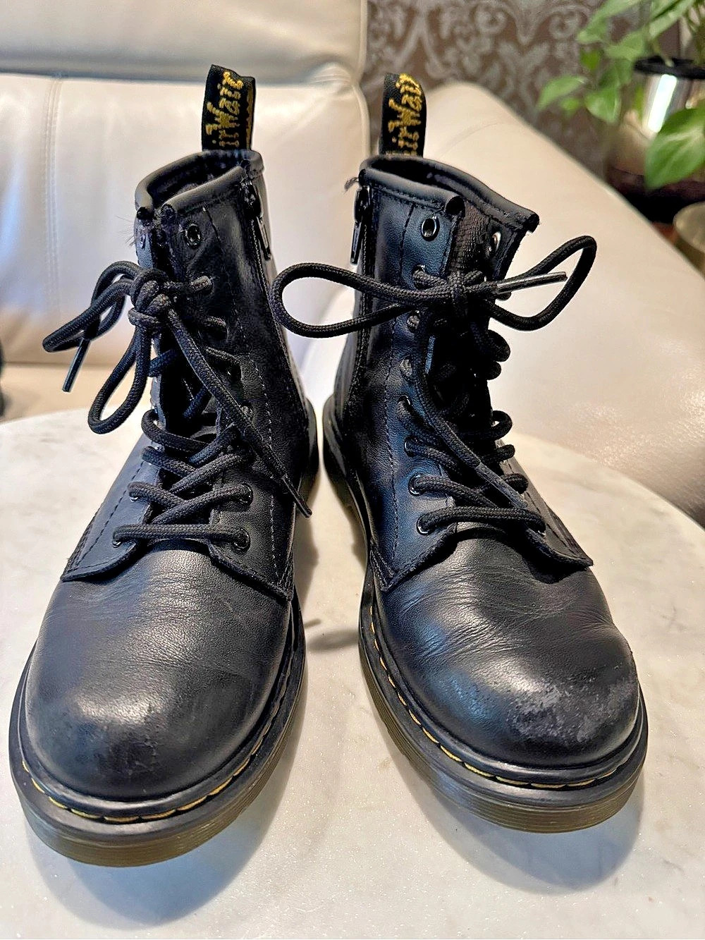 Dr. Martens 1460 J Combat Boots Black sz US 3